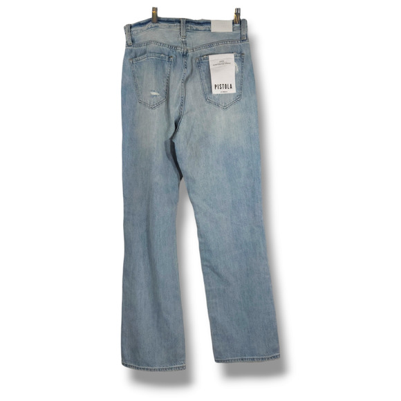 NWT Pistola Cassie Super High Waist Button Fly Straight Leg Jeans Sz. 29x31 - Picture 4 of 14